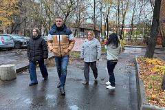 В Марфино прошёл традиционный обход территории по ранее запланированному маршруту